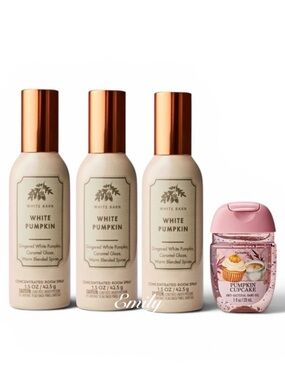3X Bath & Body Works WHITE PUMPKIN Concentrated Room
Sprays